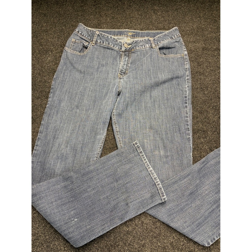 Riders by Lee Mens Straight Leg Denim Jeans Medium Wash Blue 36x29 Classic Fit
